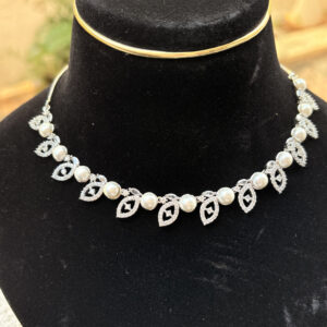Pearl Aura AD Necklace